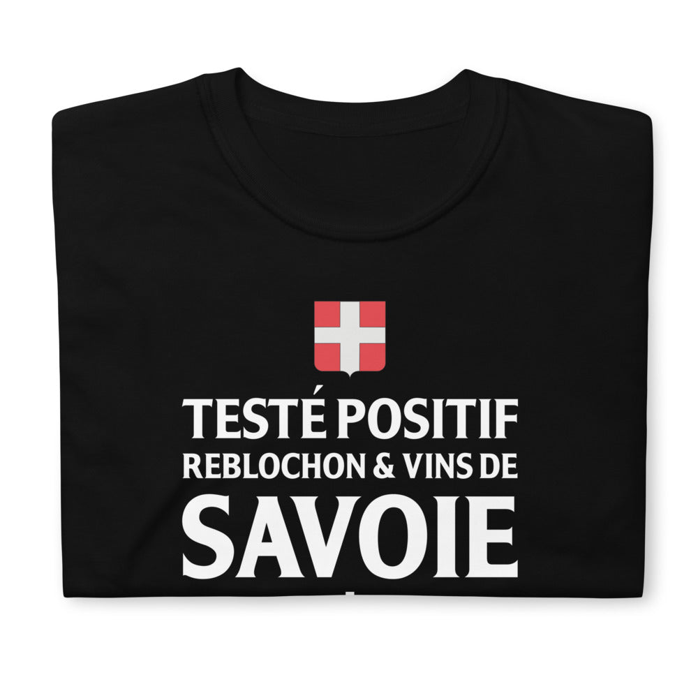 T-shirt Savoie noir - Fierté du reblochon et des vins