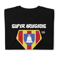 Thumbnail for T-shirt Ariège noir - Super-Ariégeois avec humour local