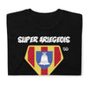 T-shirt Ariège noir - Super-Ariégeois avec humour local