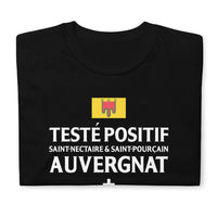 Thumbnail for T-shirt Auvergne gris foncé chiné - Positif Saint Nectaire et Saint Pourçain