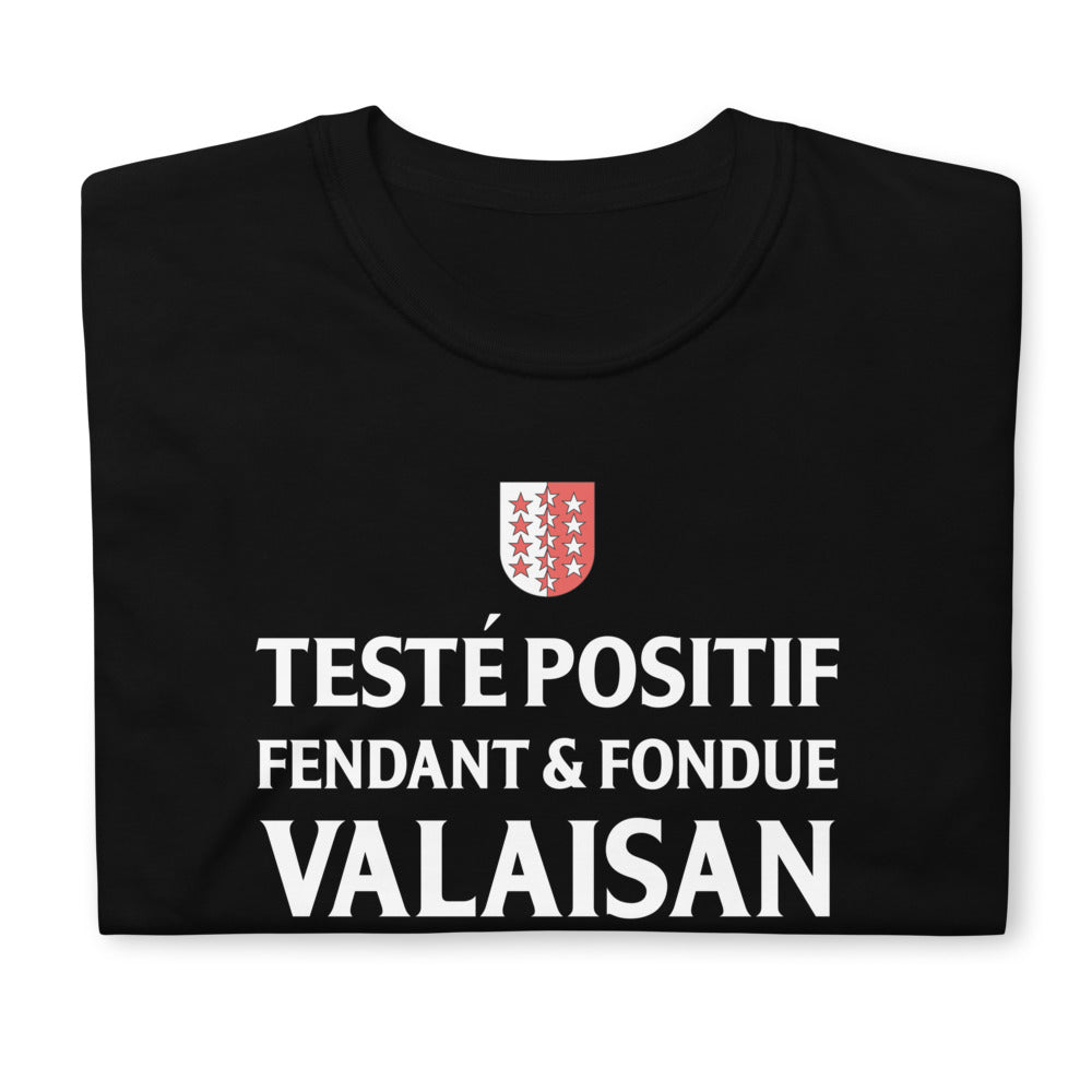T-shirt Valaisan gris foncé chiné - Positif fendant et fondue