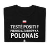 T-shirt Pologne noir - Pierogi et vodka avec humour