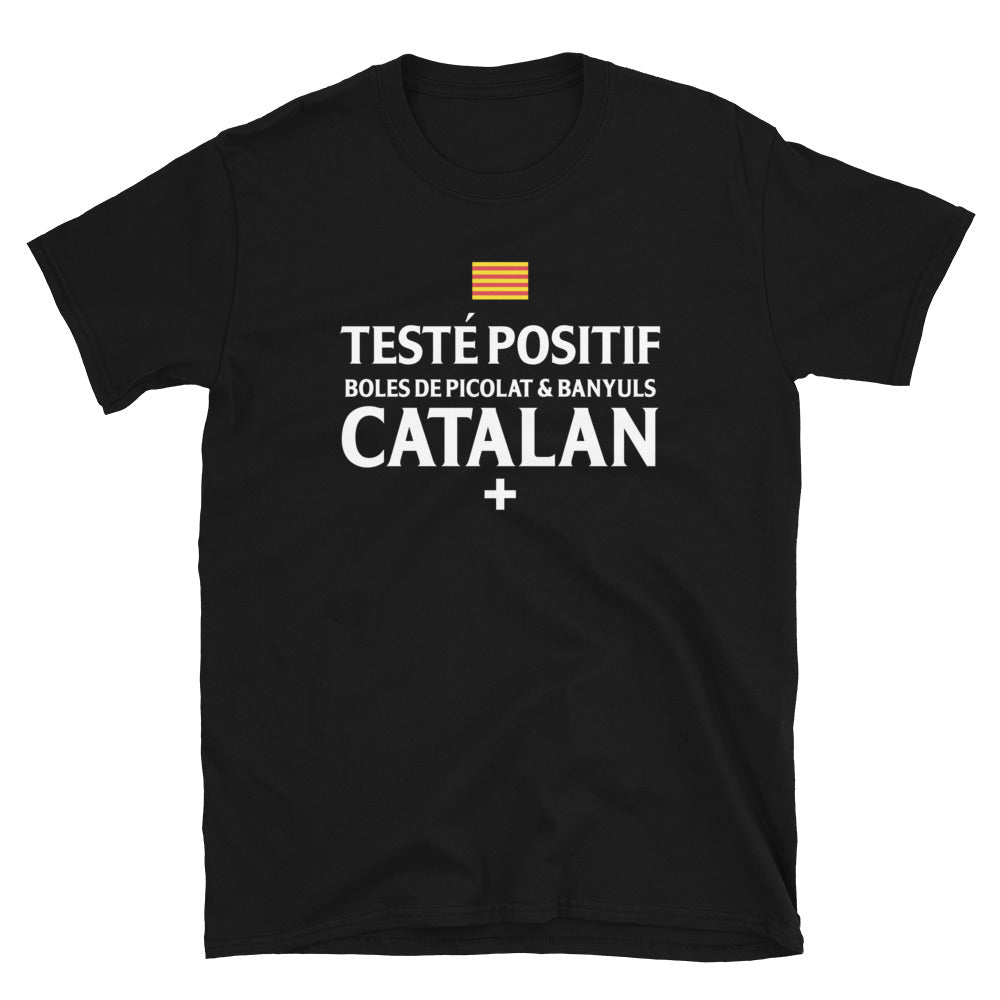 T-shirt catalan bleu marine dos - Positif Boles de Picolat