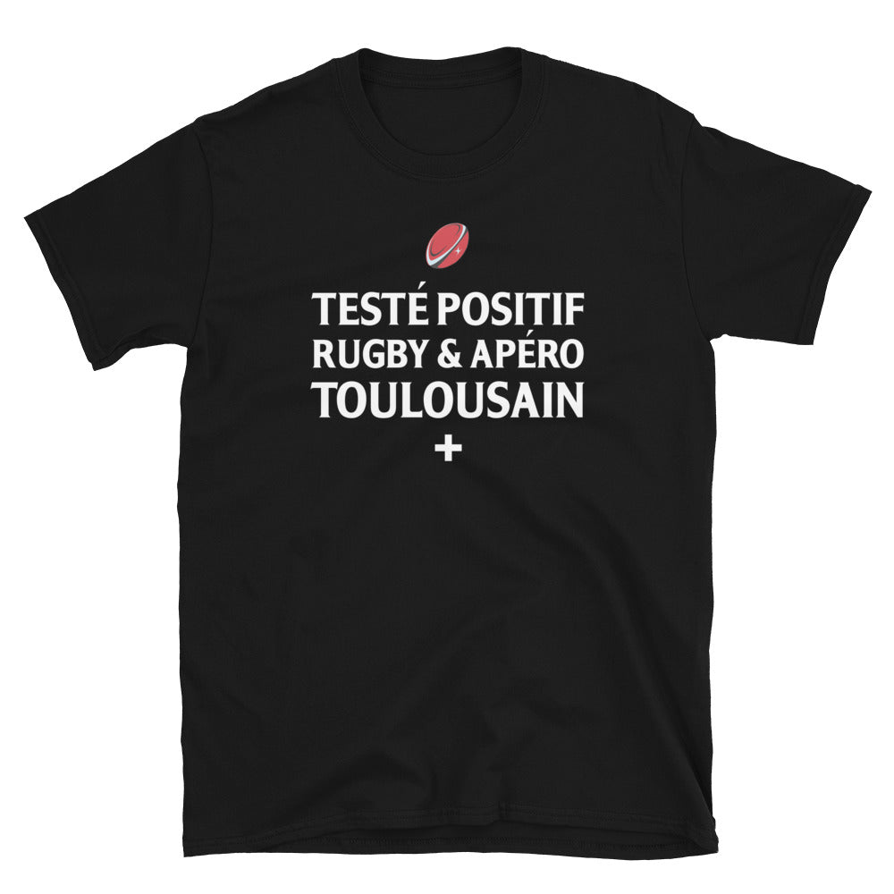 T-shirt Toulouse bleu marine dos - Positif rugby et apéro