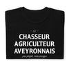 T-shirt Aveyron noir - Fierté des agriculteurs