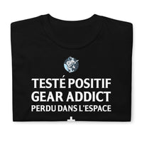 Thumbnail for T-shirt humour guitariste bleu marine - testé positif gear addict