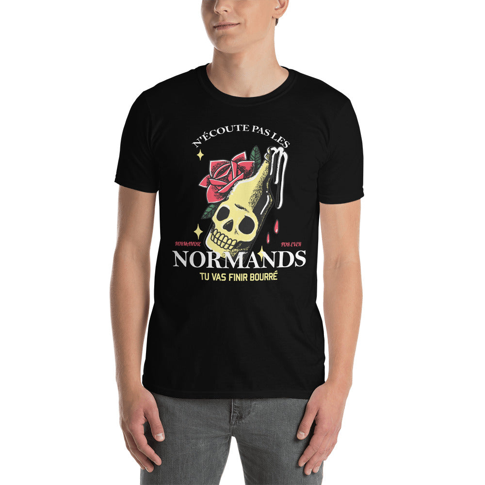 T-shirt humour Normands gris foncé chiné - Ne les écoutez pas