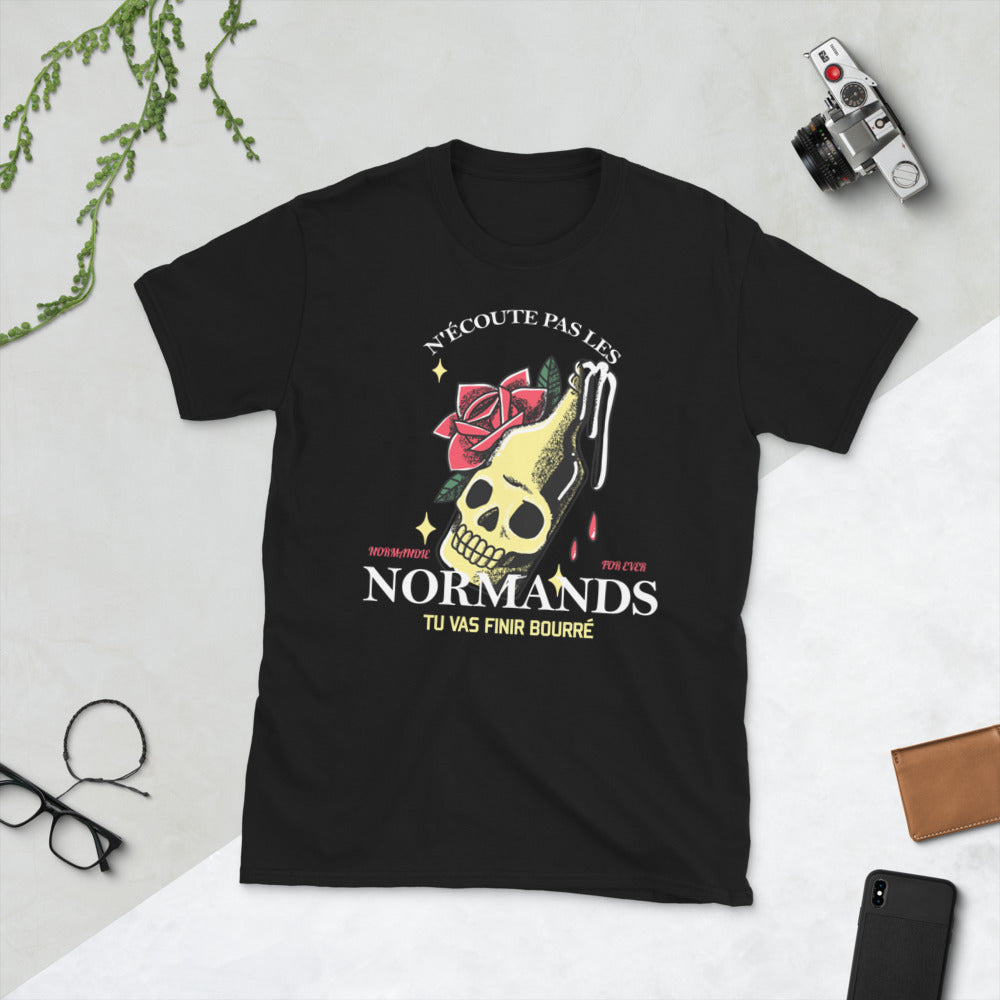 T-shirt humour Normands noir dos - Ne les écoutez pas