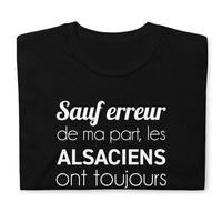 Thumbnail for T-shirt Alsacien noir - Sauf errer de ma part