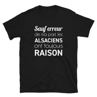 Thumbnail for Sauf errer de ma part - Alsacien - T-shirt standard