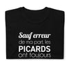 T-shirt Picard noir - Sauf erreur de ma part