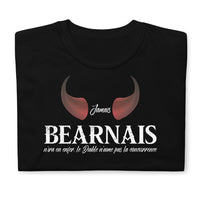 Thumbnail for T-shirt Béarn noir - Jamais Béarnais n'ira en enfer