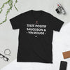 T-shirt humour vin rouge noir - Saucisson et fierté locale