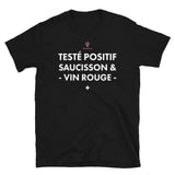 Positif Saucisson Vin rouge - T-shirt standard humour