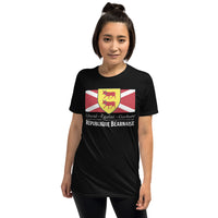 Thumbnail for T-shirt Béarn gris sport - Liberté, égalité, garbure humoristique