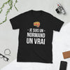 T-shirt Normand noir - Je suis un Normand un Vrai