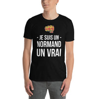 Thumbnail for T-shirt Normand noir dos - Je suis un Normand un Vrai