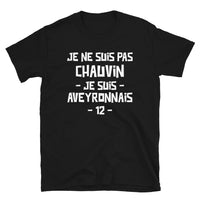 Thumbnail for T-shirt Aveyron gris foncé chiné - Je ne suis pas chauvin, fierté locale