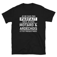Thumbnail for T-shirt Ardéchois bleu marine - Pas parfait mais Motard