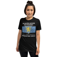 Thumbnail for T-shirt Franche-Comté bleu marine - Humour et cancoillotte