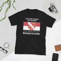 Thumbnail for T-shirt Alsace noir - Humour et fierté locale