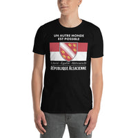 Thumbnail for T-shirt Alsace gris foncé chiné - Humour et fierté locale
