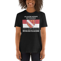 Thumbnail for T-shirt Alsace bleu marine - Humour et fierté locale