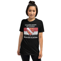 Thumbnail for T-shirt Alsace gris foncé chiné dos - Humour et fierté locale