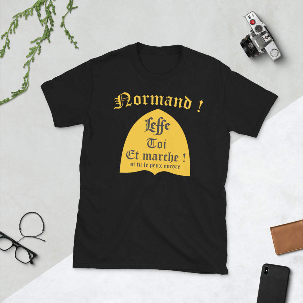 T-shirt Normand noir - Leffe toi et marche