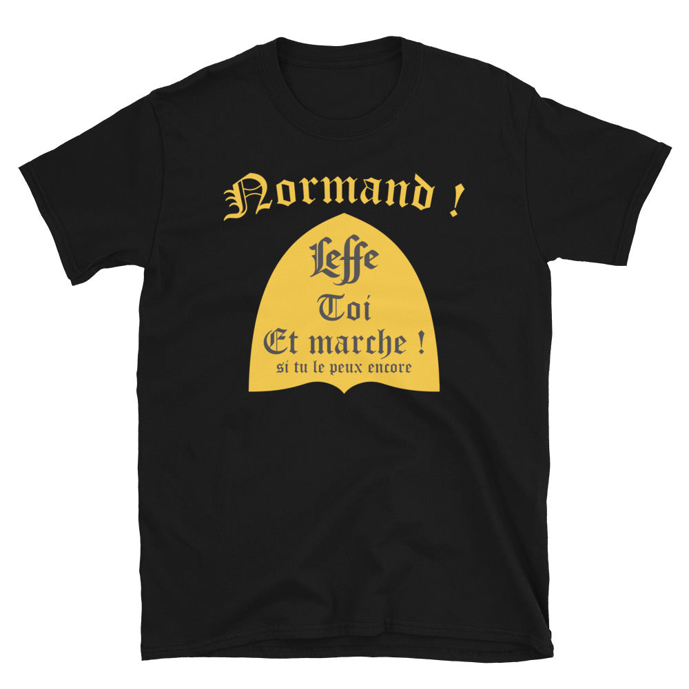 T-shirt Normand noir dos - Leffe toi et marche