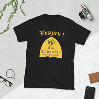 Thumbnail for T-shirt Vosgien noir - Leffe-toi et marche avec humour