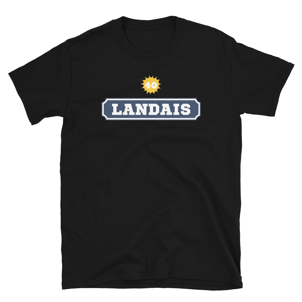 T-shirt Landais 40 gris foncé chiné - humour autour du Pastis