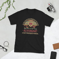 Thumbnail for T-shirt Auvergne noir - Je ne suis pas parfait, presque pareil