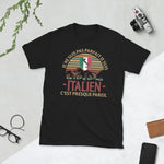 Je ne suis pas parfait je suis Italien, c'est presque pareil - T-Shirt standard humour