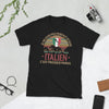 T-shirt Italie noir - Je ne suis pas parfait, presque pareil