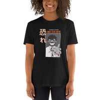 Thumbnail for T-shirt Manga gris foncé chiné - Design original inspiré de Deathnote Ryuk