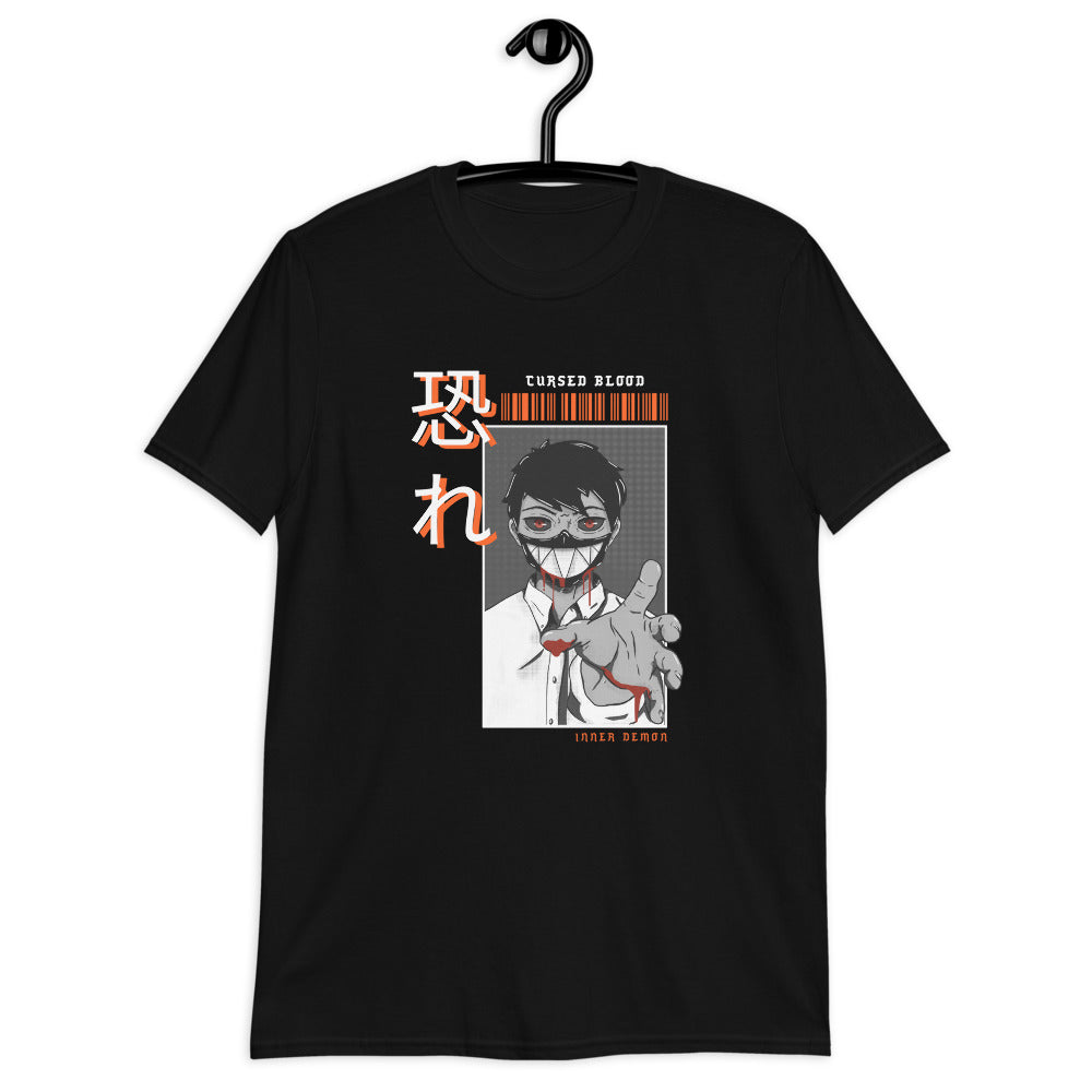 T-shirt Manga bleu marine - Design original inspiré de Deathnote Ryuk