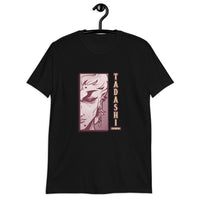 Thumbnail for T-shirt Manga gris foncé chiné dos - design inspiré de Hisoka