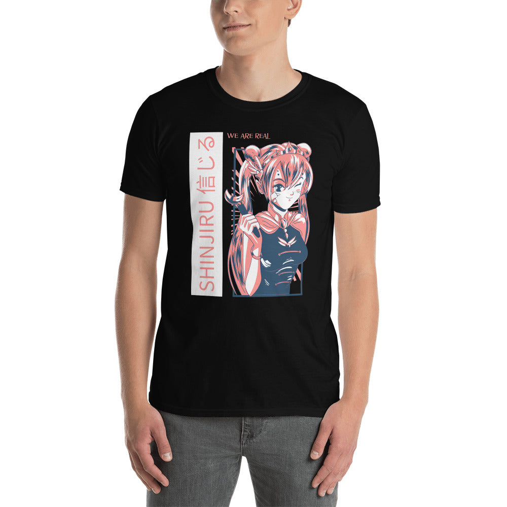 T-shirt manga Bretagne gris foncé chiné - Croire en Sailor Moon