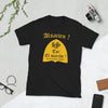 T-shirt Alsace noir - Leffe-toi et marche avec humour