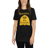 Alsacien Leffe-toi et marche - T-shirt humour Alsace