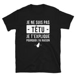 Je ne suis pas Têtu, Ardèche - T-shirt humour ardéchois