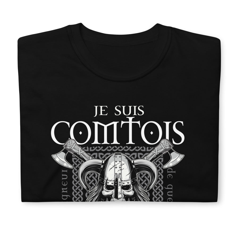 T-shirt Franche-Comté noir dos - Je suis Comtois ascendant Gaulois