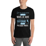 T-shirt Supporter de Bayonne - Humour - Rugby - Je ne suis pas parfait