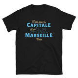 T-shirt cadeau Supporter de Marseille - C'est pas la capitale c'est Marseille bébé - Provence