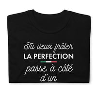 Thumbnail for T-shirt Italie noir - Tu veux frôler la perfection