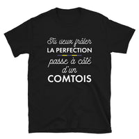 Thumbnail for T-shirt Franc-Comtois noir dos - Tu veux frôler la perfection