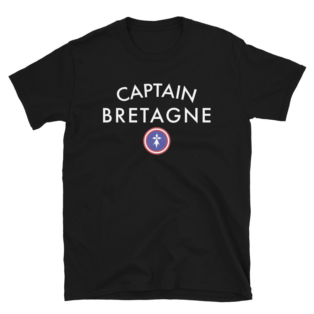 T-shirt Bretagne bleu marine - Captain Bretagne super-héros
