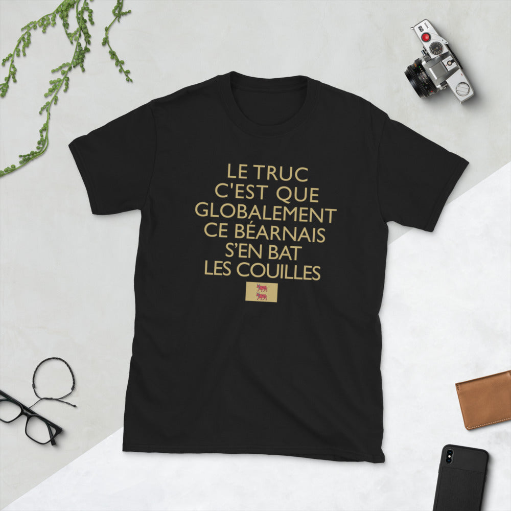 T-shirt Béarn gris foncé chiné - Humour Bat les C*uilles