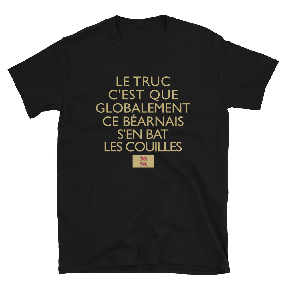 T-shirt Béarn noir dos - Humour Bat les C*uilles